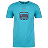 Chair Lift Tee Bondi Blue graphics