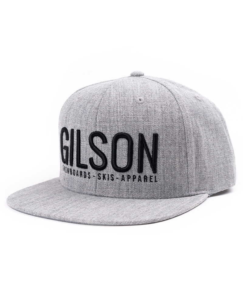 Gilson Flat Brim
Snapback Gray graphics