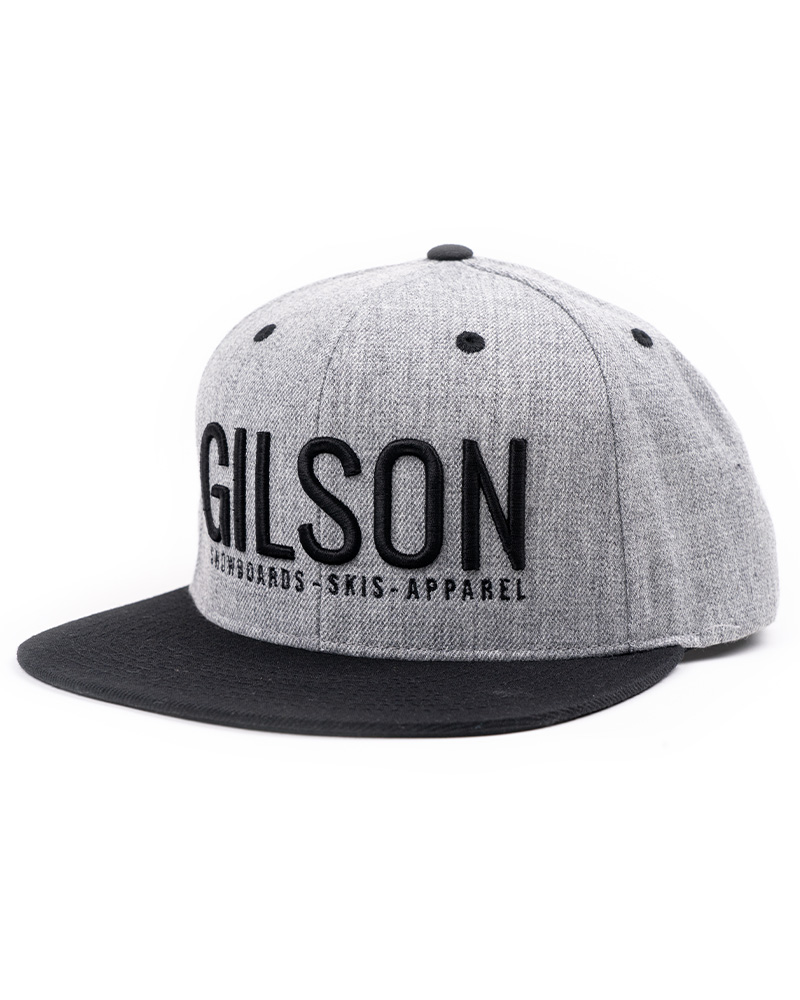 Gilson Flat Brim
Snapback Gray Black graphics