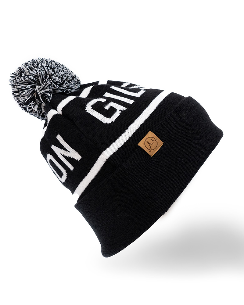 GILSON Pom Beanie Black graphics
