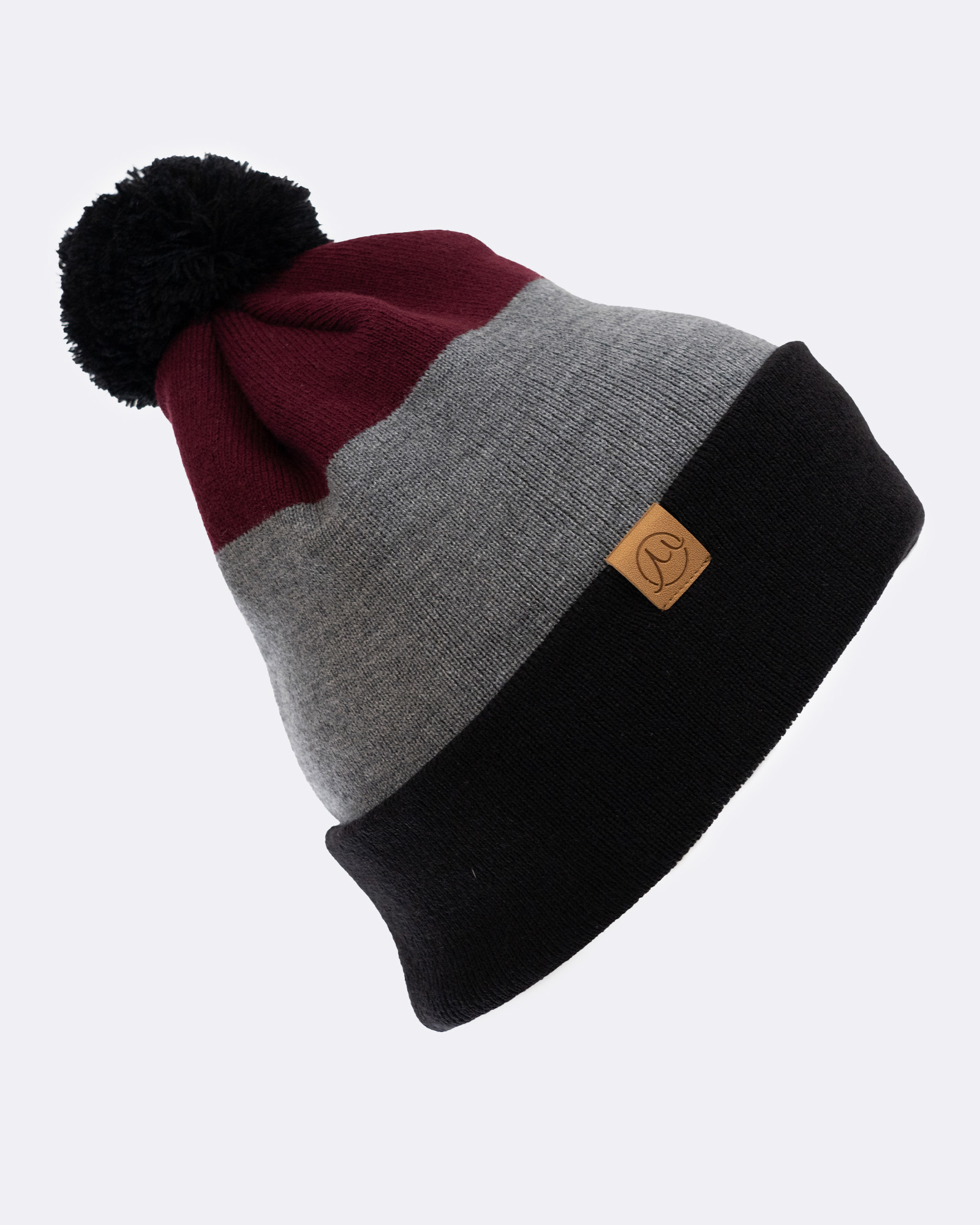 GILSON Pom Beanie Maroon graphics