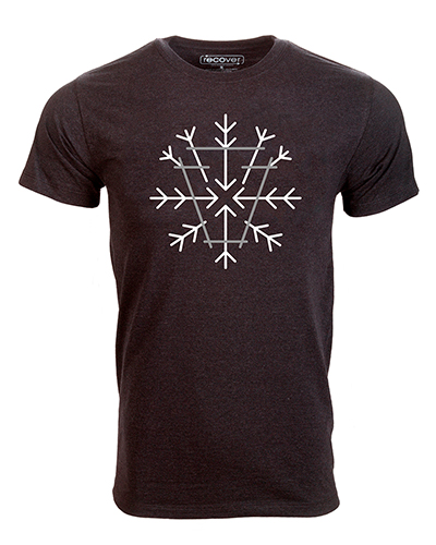 Keystone snowflake carbon tee small