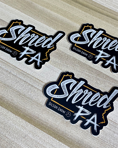 Shred PA Stickers  graphics