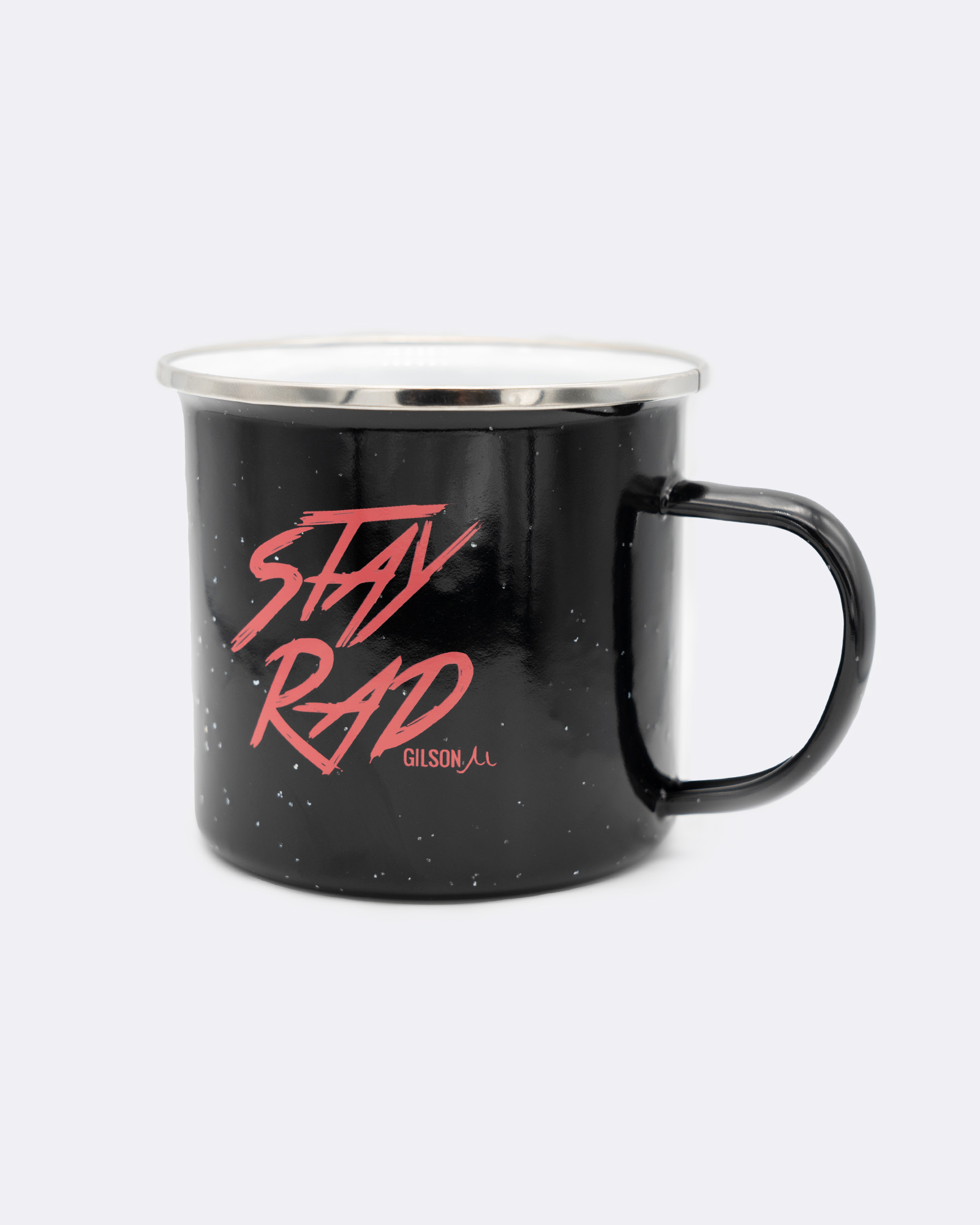 Stay Rad 
Steel Camp Mug  graphics