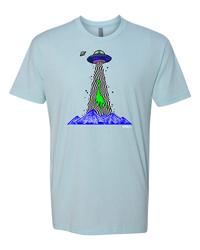 Trippydraws Tee Ice Blue graphics