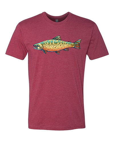 Trout Tee Cardinal graphics