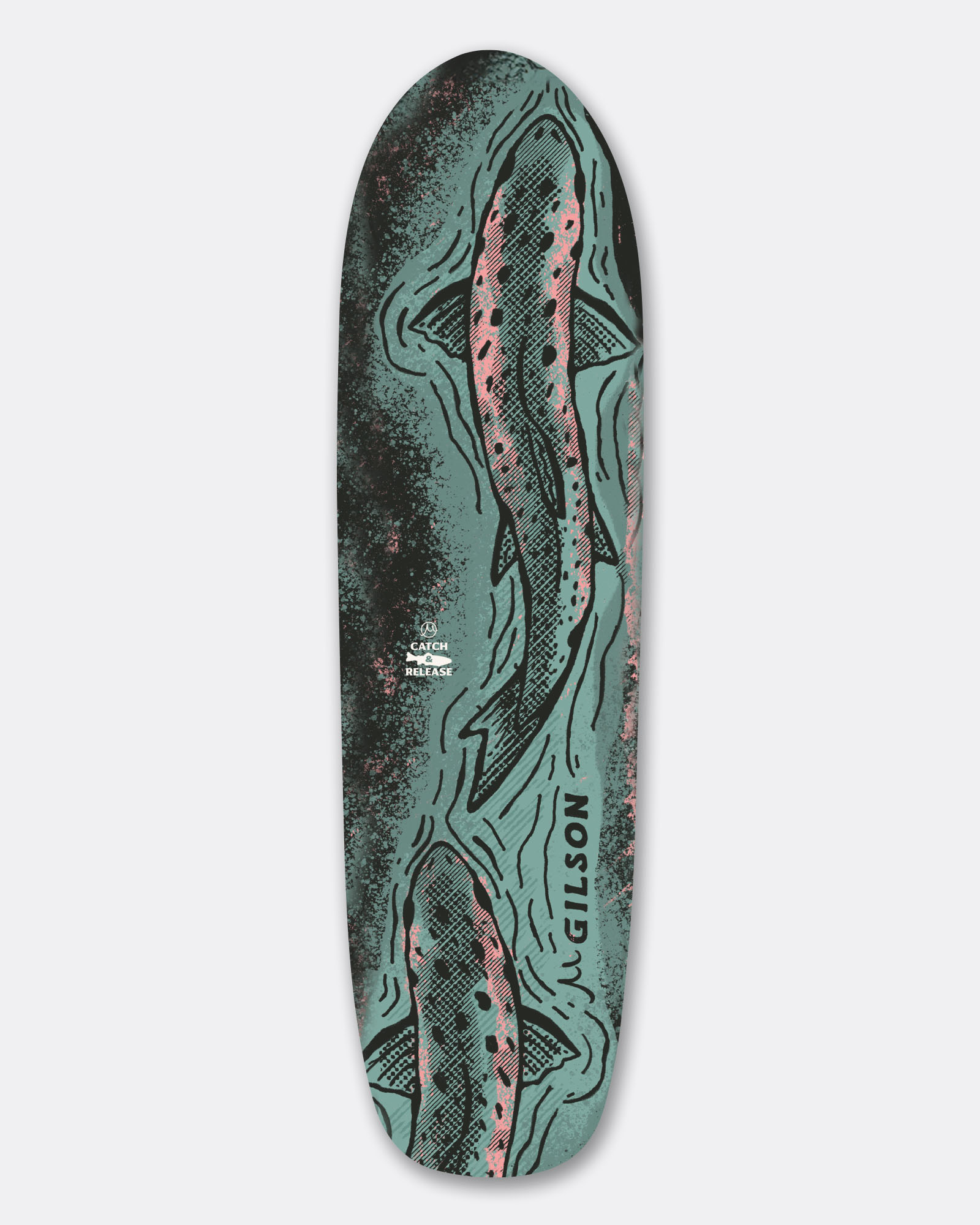 Catch & Release Skateboard Cruiser graphics