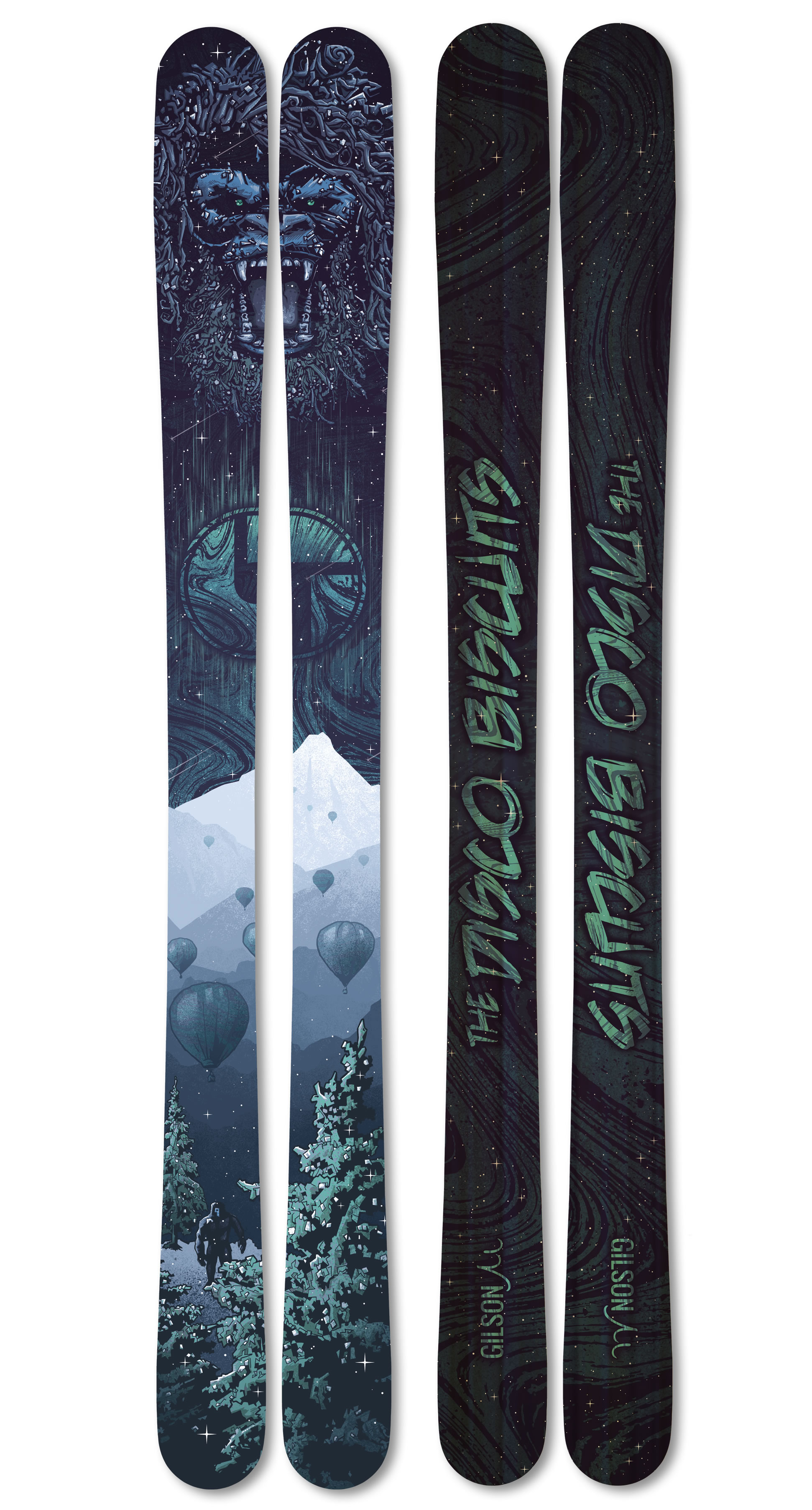 Disco biscuits skis large