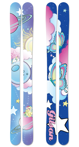 My little pony space pony skis small