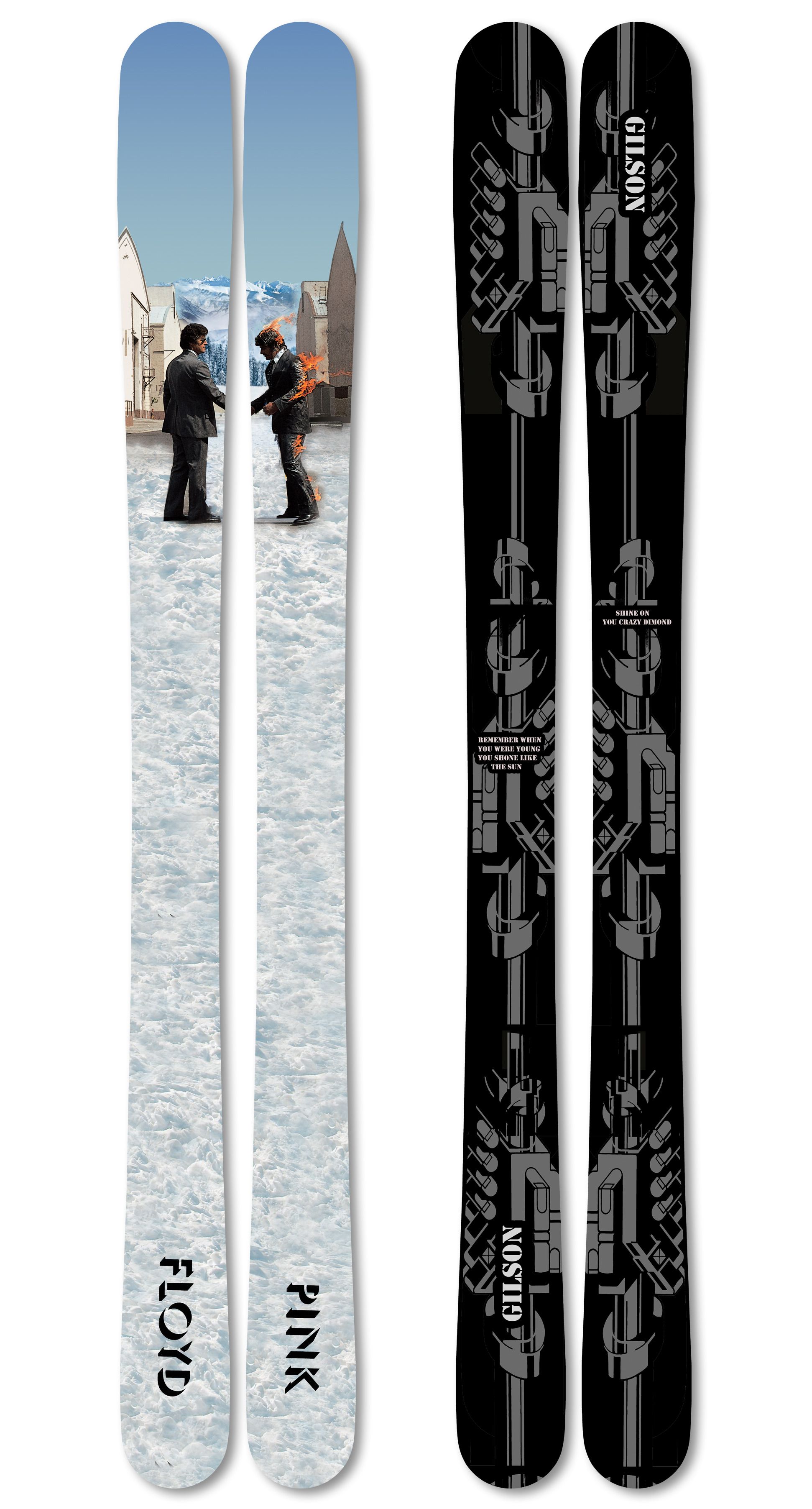 Pink floyd wish you were here skis large