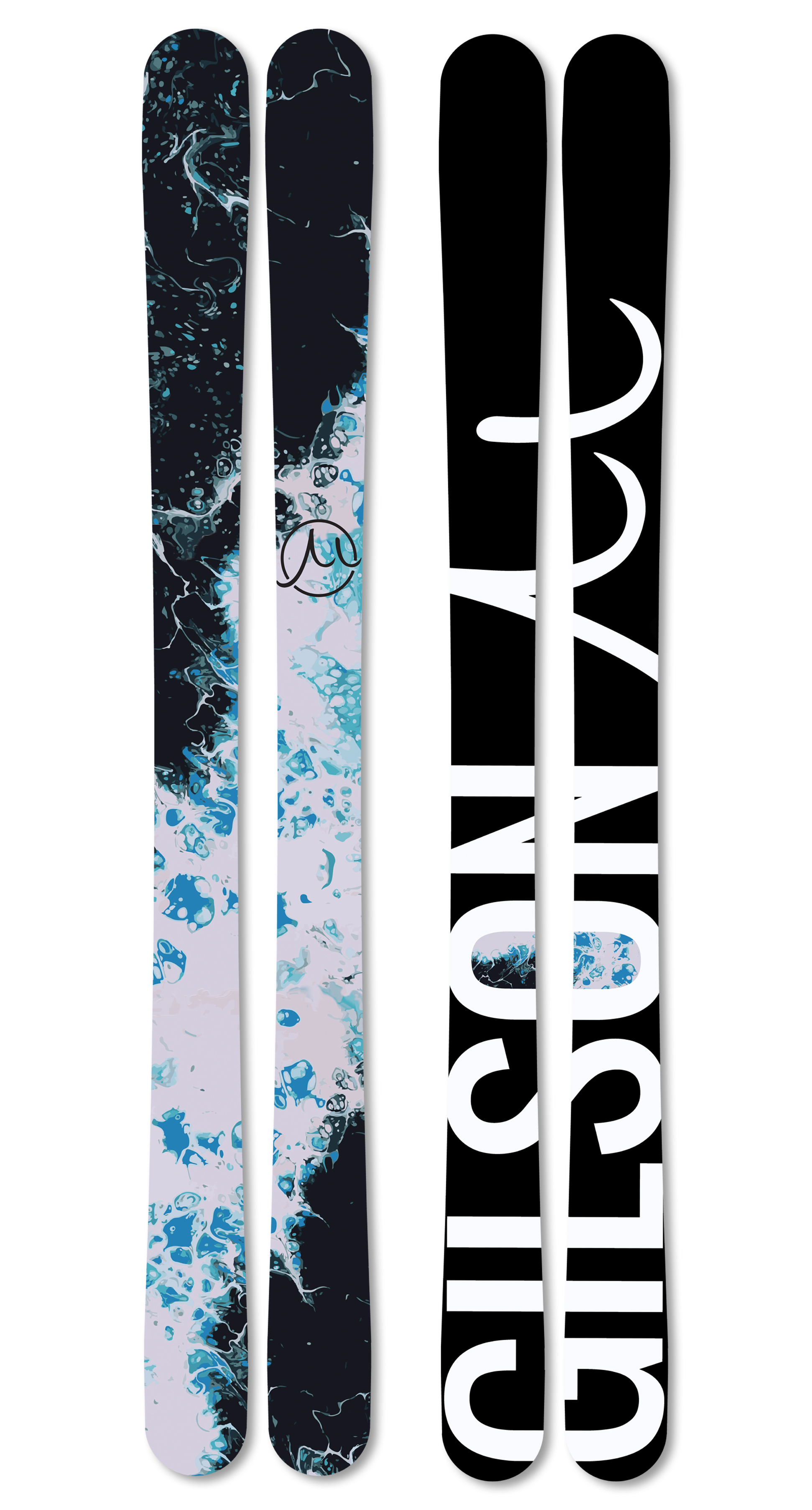 Restless sea skis large