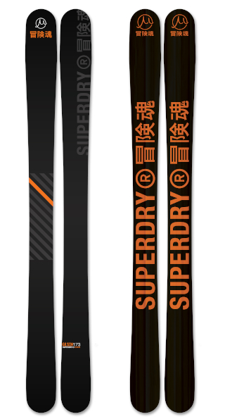 Superdry Stealth 
Black Orange  graphics