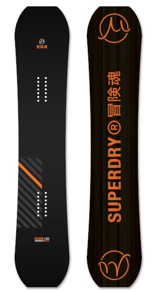 Superdry Stealth 
Black Orange  graphics